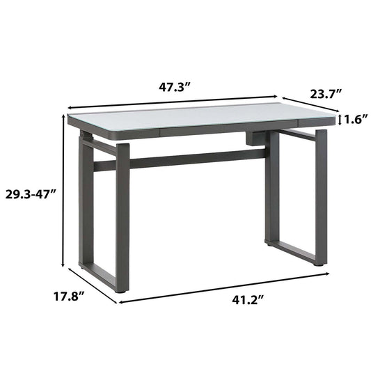 Tresanti Aurora 47-Inch Adjustable Height Desk with LED Lighting – product image 2