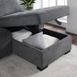Kendale Sleeper Sofa with Storage Chaise – Gray
