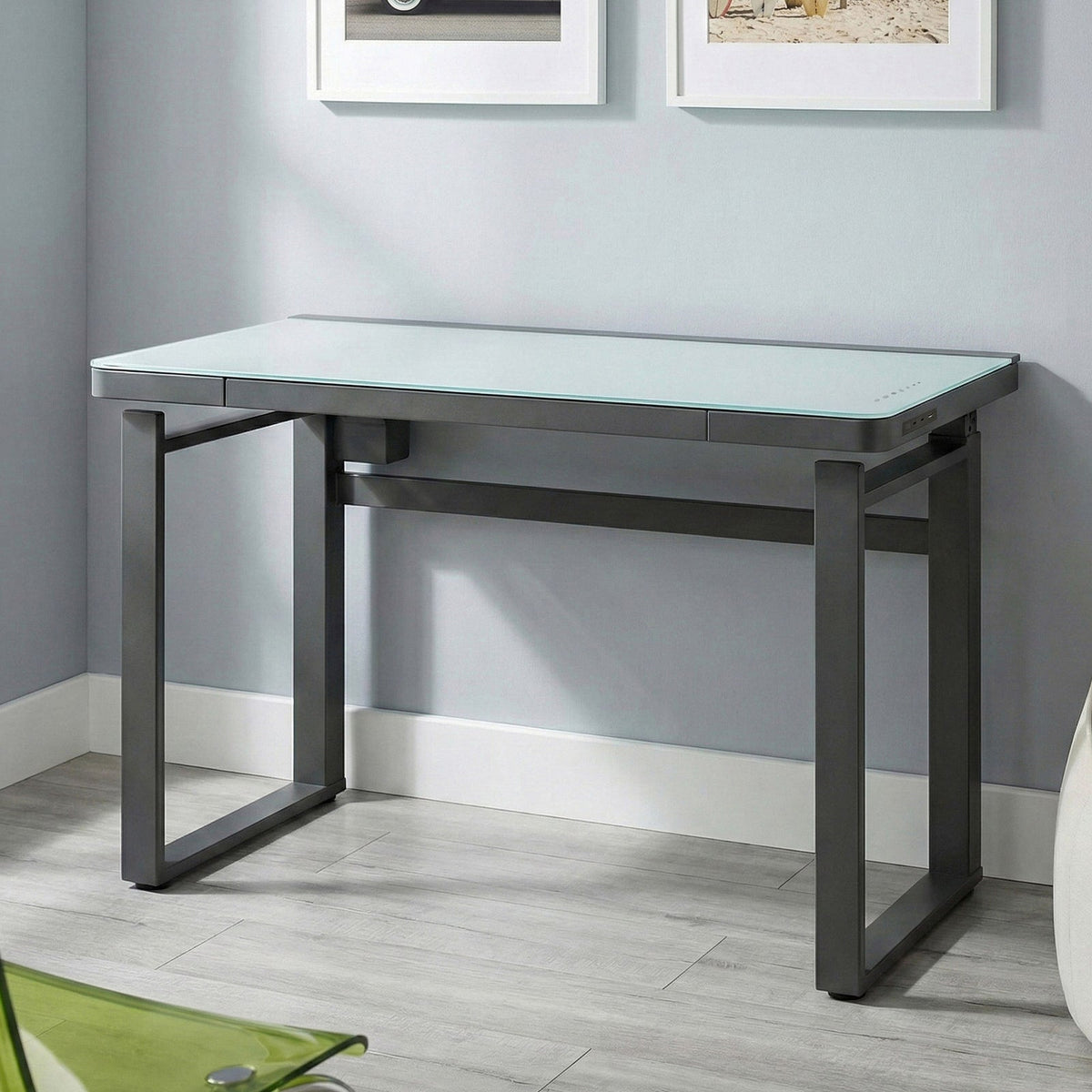 Tresanti Aurora 47-Inch Adjustable Height Desk with LED Lighting – product image 1