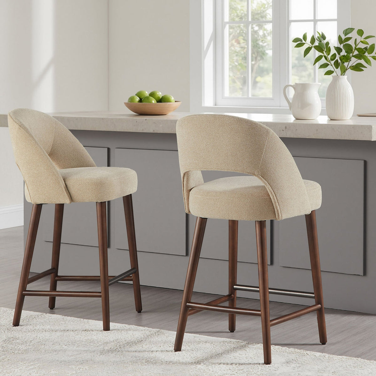 Lilah Counter Stools, Set of 2 – Tan – product image 1