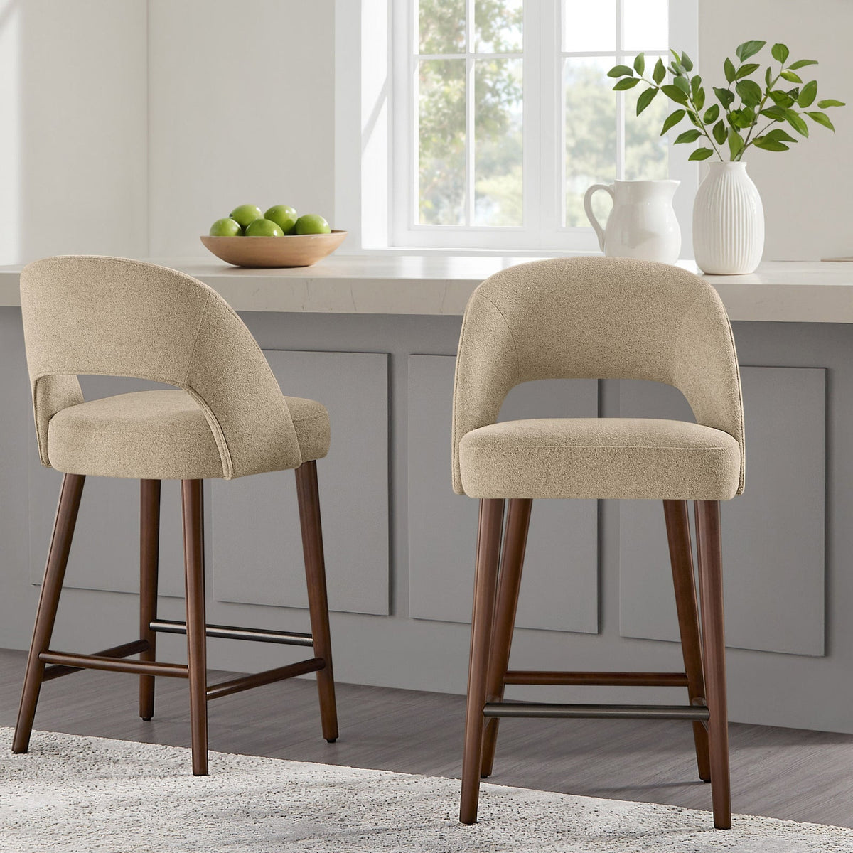 Lilah Counter Stools, Set of 2 – Tan – product image 3