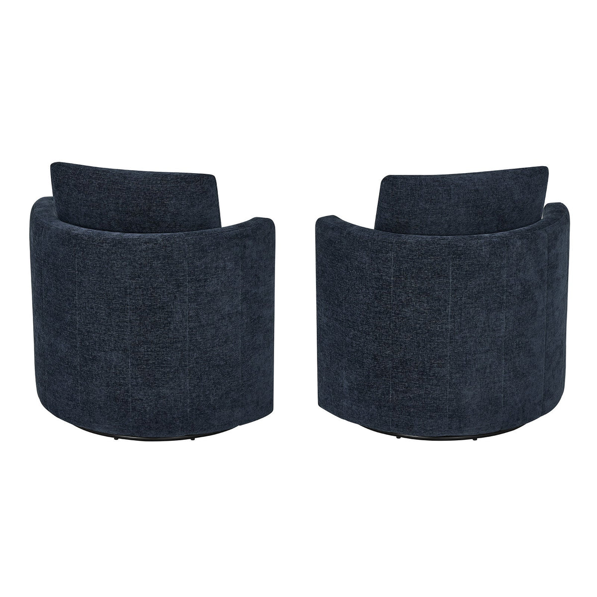 Thomasville Davos Swivel Chairs, 2-Pack – Dark Blue – product image 5