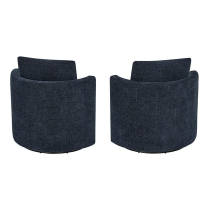 Thomasville Davos Swivel Chairs, 2-Pack – Dark Blue – product image 5