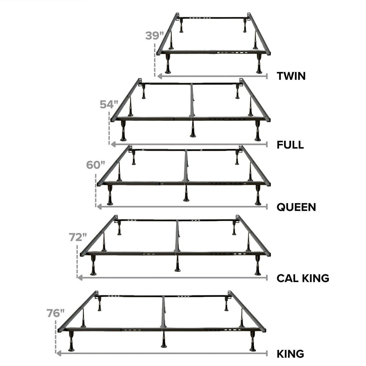 E3 Premium Universal Metal Bed Frame – product image 3