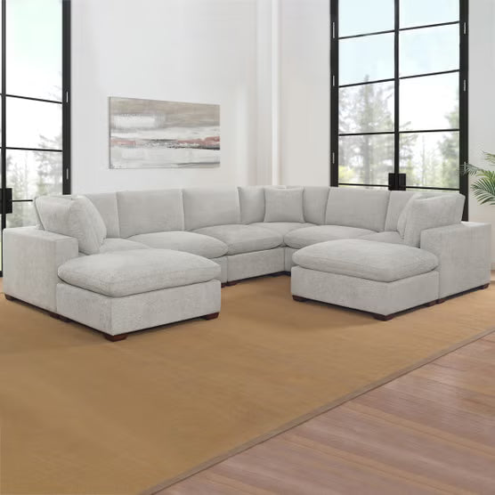 Thomasville Lowell 8-Piece Modular Sectional – Light Gray