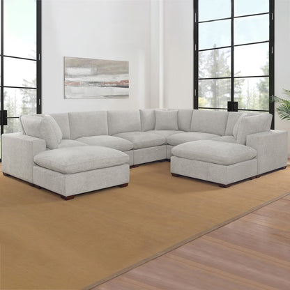 Thomasville Lowell 8-Piece Modular Sectional – Light Gray