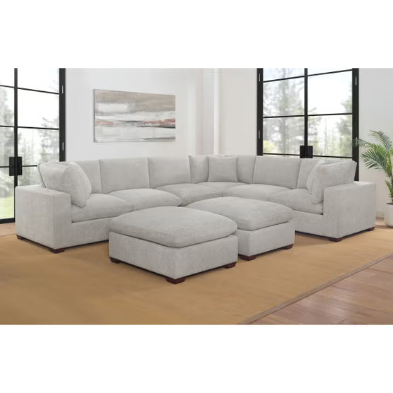 Thomasville Lowell 8-Piece Modular Sectional – Light Gray