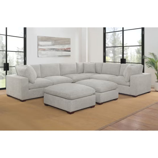 Thomasville Lowell 8-Piece Modular Sectional – Light Gray