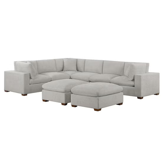 Thomasville Lowell 8-Piece Modular Sectional – Light Gray