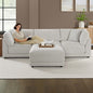 Dayna 4-Piece Fabric Modular Sectional – Light Gray