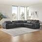 Karson Leather Power Reclining Sectional with Power Headrests - Like New