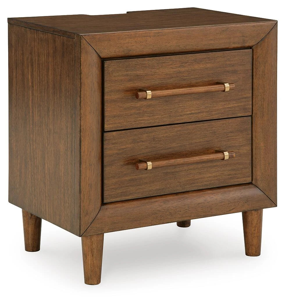 Ashley Rencott Two Drawer Night Stand - USB Charging