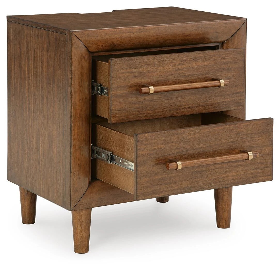 Ashley Rencott Two Drawer Night Stand - USB Charging