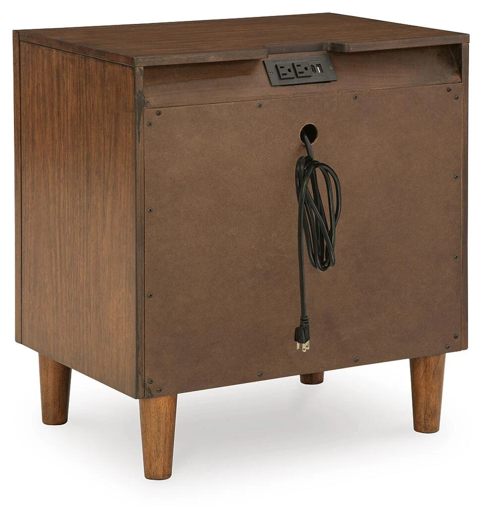 Ashley Rencott Two Drawer Night Stand - USB Charging