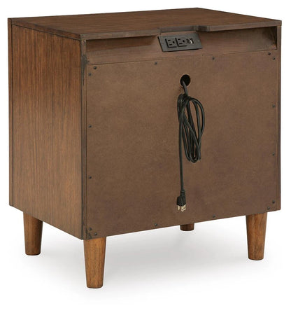Ashley Rencott Two Drawer Night Stand - USB Charging