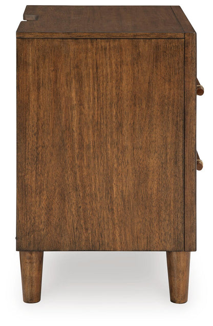 Ashley Rencott Two Drawer Night Stand - USB Charging