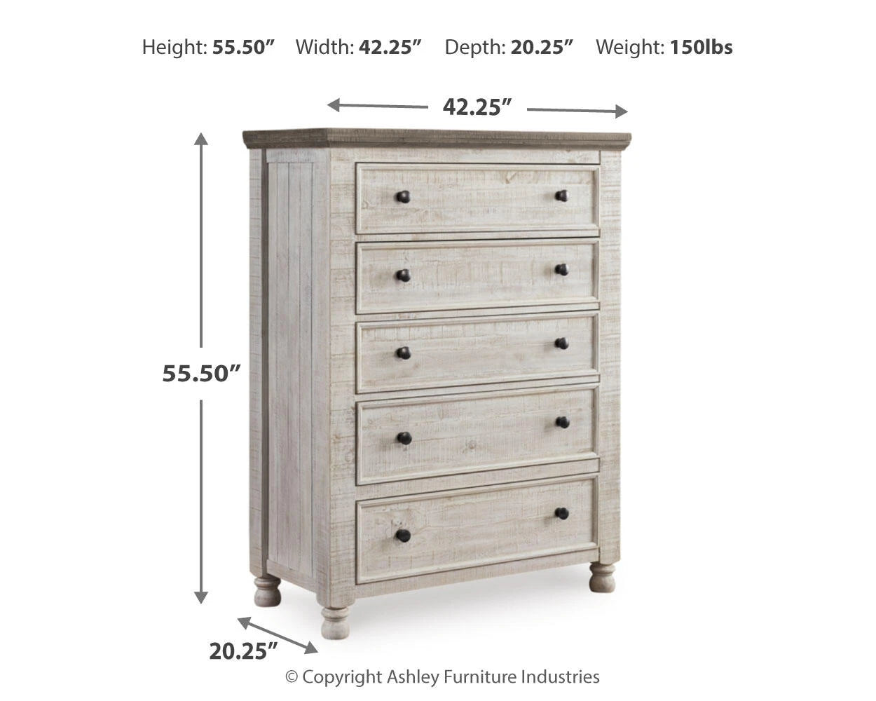 Ashley Havalance 5-Drawer Chest