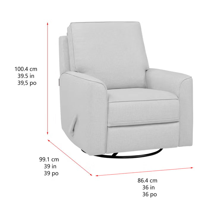 Paxley Fabric Glider Recliner