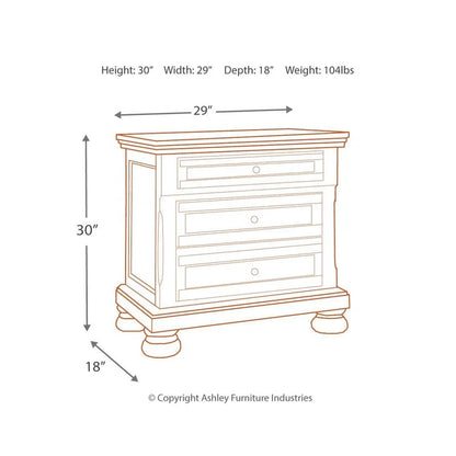 Ashley Flynnter 2-Drawer Nightstand