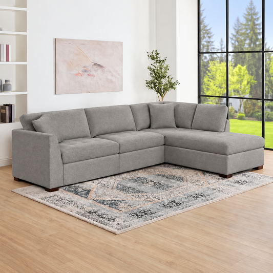 Miles Fabric Power Sectional