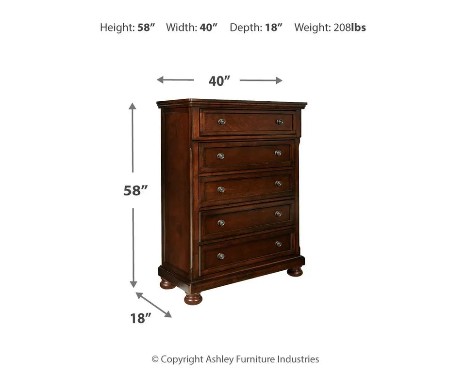 Ashley Porter 5-Drawer Chest