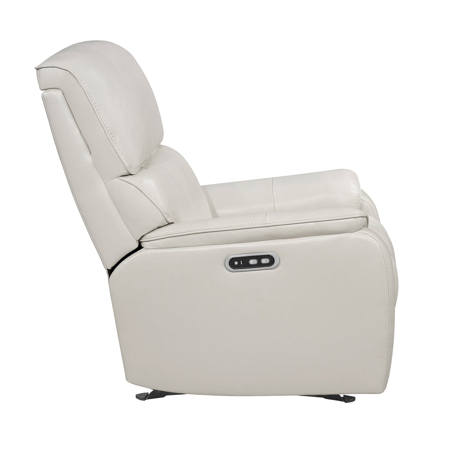 Barcalounger Columbia Leather Power Recliner White
