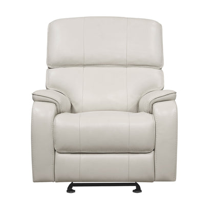 Barcalounger Columbia Leather Power Recliner White