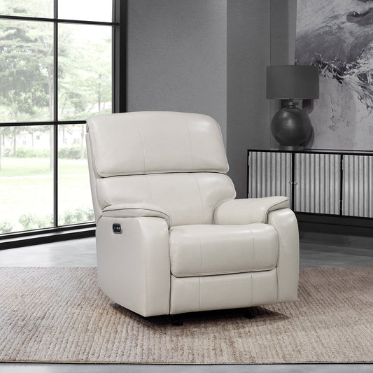 Barcalounger Columbia Leather Power Recliner White