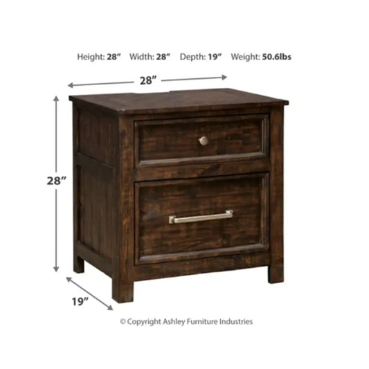 Ashley Hillcott Two Drawer Night Stand